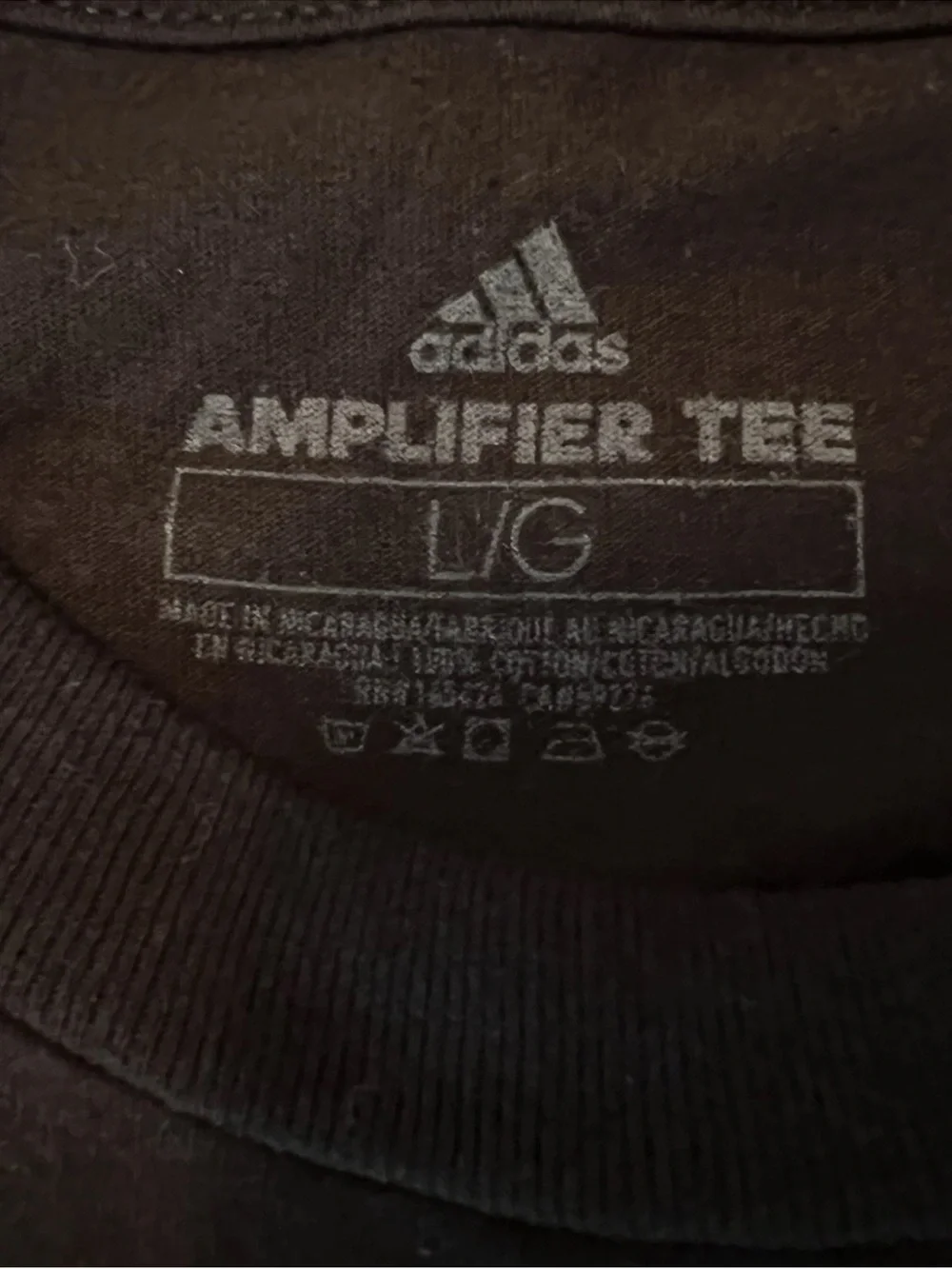 Adidas Originals Orange Amplifier Product Miami Black Cotton T Shirt Sz L